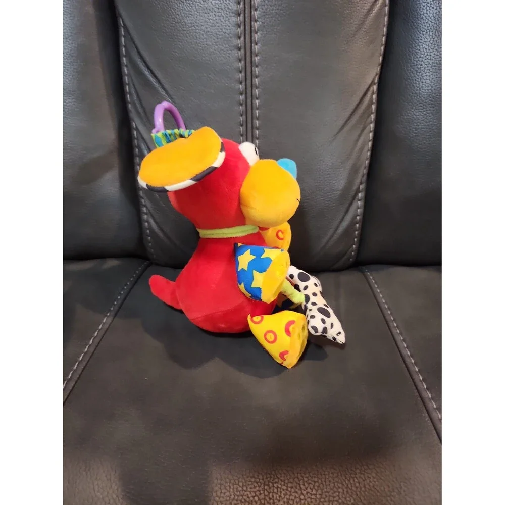 Vintage Rare HTF Lamaze Pup Squeak Puppy  Plush Rattle Toy Baby Einstein